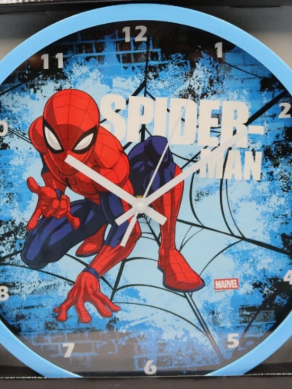 Marvel Spider-Man Decorative 12" Wall Clock Kids Bedroom New In Box